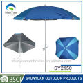 2M aluminum printed large patio portable square beach umbrella